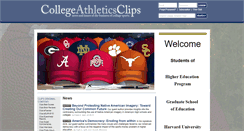 Desktop Screenshot of collegeathleticsclips.com