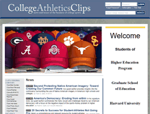 Tablet Screenshot of collegeathleticsclips.com